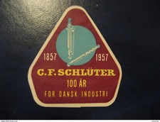 SCHLUTER 1957 Blacksmith Tools Forgeron Job Jobs Poster Stamp Vignette DENMARK L