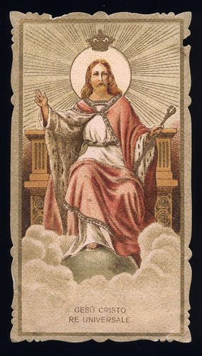 antico santino cromo-holy card serie diamante CRISTO RE - 第 1/1 張圖片