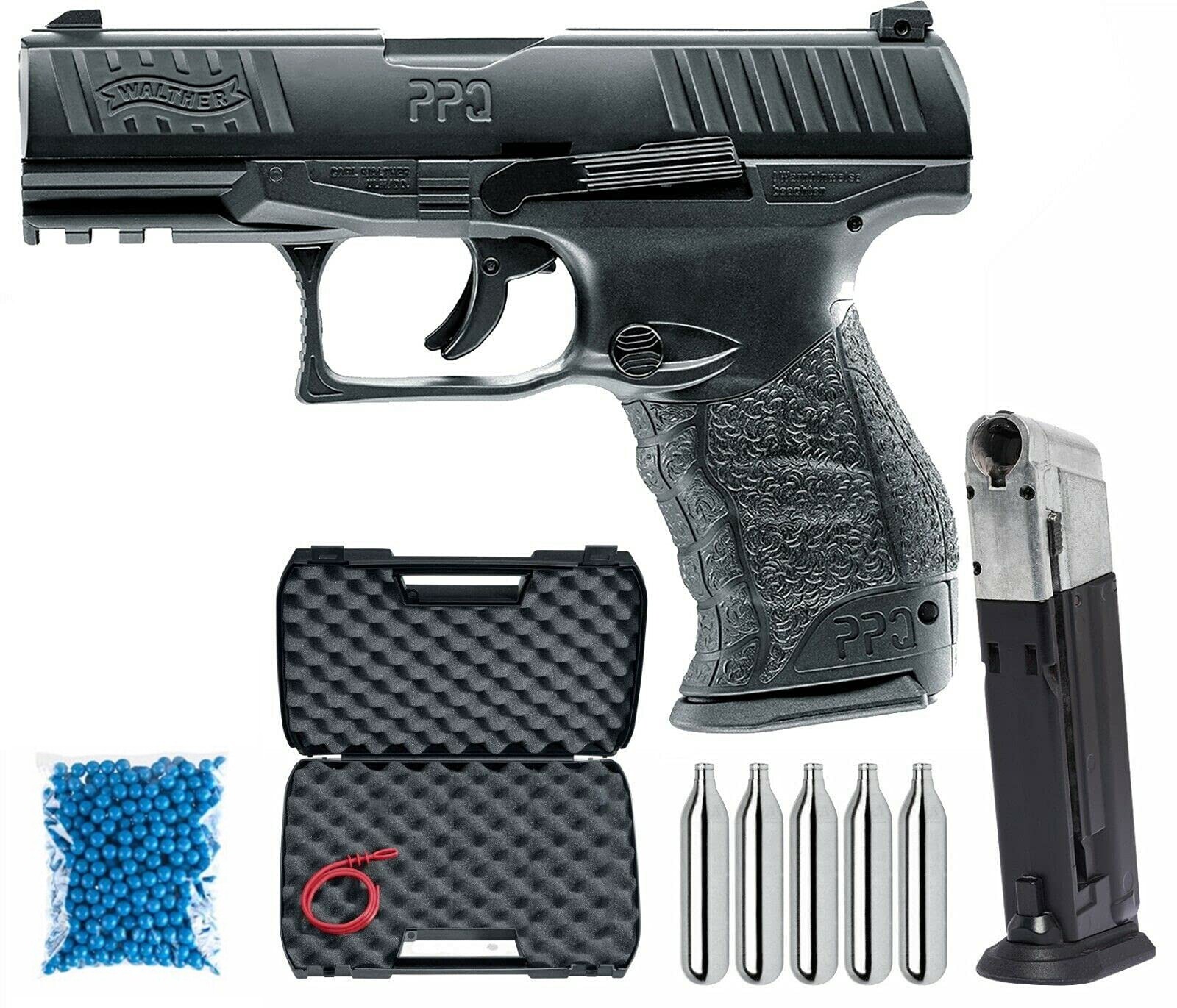 Umarex T4E Walther PPQ M2 .43 Cal CO2 Paintball Pistol w/ CO2 & Paintballs & Mag