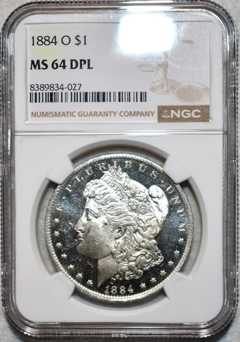 NGC MS-64 DMPL 1884-O Morgan Dollar, Deeply Mirrored w/ Strong Cameo Contrast!