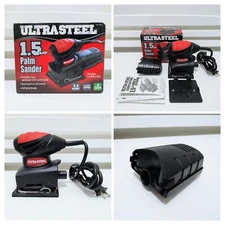 Ultra Steel Wood Finishing Corded Electric Power 1.5 Amp Hand Palm Sander #008