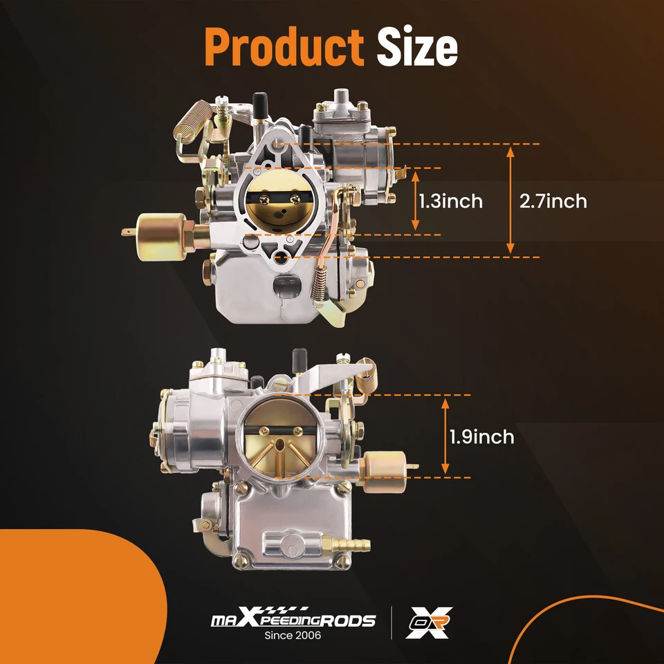 Carburador 39 PICT-3 para VW Beetle 1971-1979 obturador automático 113129031K 39 mm Foto 4 de 4