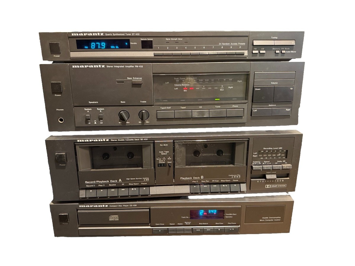 VINTAGE MARANTZ COMPONENT STEREO. MODELS Cd-432. sd432 .pm432