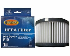 (1) Dirt Devil Pleated HEPA Vacuum Filter F-15 Vibe Quick Vac, Extreme Quick ...