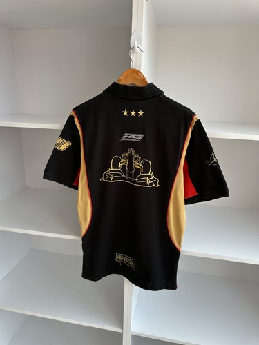 VTG Roman Grosjean Lotus Racing Formula 1 Polo T-shirt - Picture 8 of 9