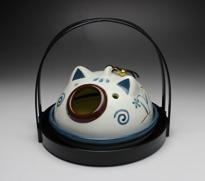 Piggy Ceramic Mosquito Coil Holder Pig Open Mouth Incense Burner
