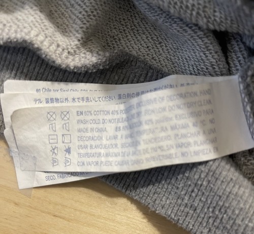 FOREVER 21 GIRLS Mock neck gray sweatshirt Sz 11/12 - Picture 7 of 8