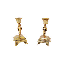 Coppia Candelabri Dorati