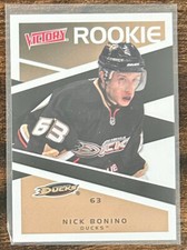 Nick Bonino 2010-11 Upper Deck Victory Rookie Card #201 - Anaheim Ducks
