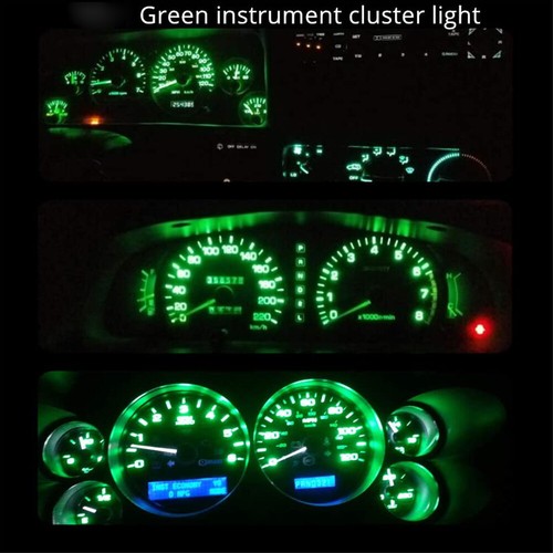 Gauge Cluster LED Bulbs Kit Green For Ford Mercury 73-78 Full Size LTD Marquis - Picture 5 of 7