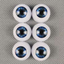 3 Pairs Half Round Acrylic Eyes 24mm Eyeballs for OOAK BJD Reborn Baby Dolls DIY