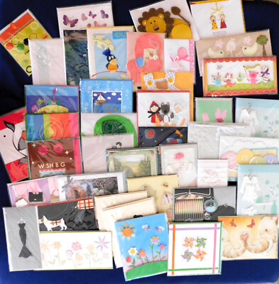 PAPER MAGIC GREETING CARDS WITH PAPER MAGIC STORAGE BOX LOT OF 43   NIP