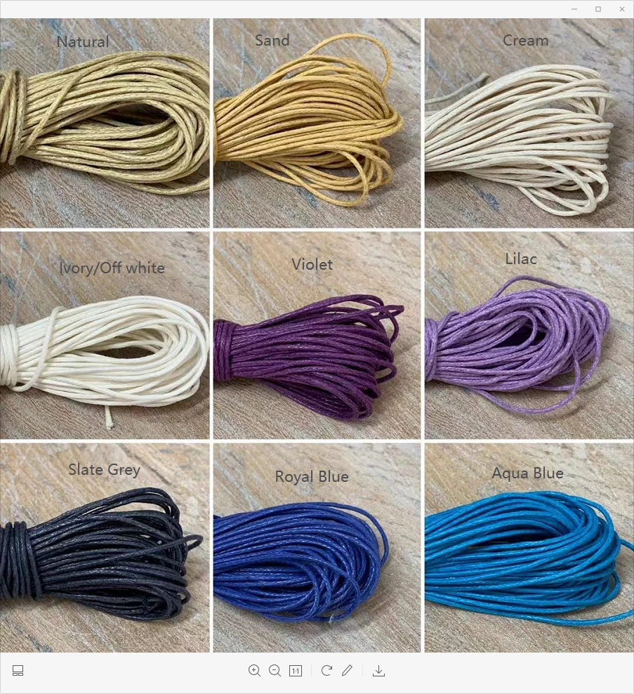 Waxed String 35 Colors 1mm 382 Yard | Waxed Polyester Cord Wax Cotton Cord  Waxed Thread for Bracelets Necklace Jewelry Making Friendship Bracelet (35