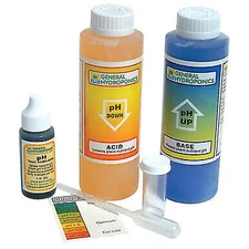 General Hydroponics pH Control Test Kit - GH 8 oz Up Down Adjustment Combo 