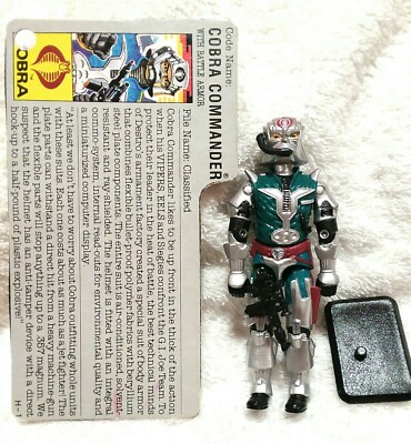 Gi Joe 1987 Vintage Original COBRA COMMANDER BATTLE ARMOR  3.75'' LOOSE figure