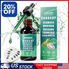 Soursop Bitters Liquid Drops 10 in 1 with Sea Moss, Moringa, Turmeric, Black See