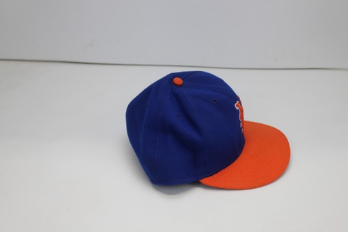 New York Mets Hat Fitted Size 7 Blue Orange New Era 59Fifty MLB Baseball Cap - Picture 5 of 8