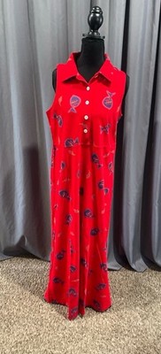 zip Code Nwt Vintage Collared, Sleeveless, Maxi Dress, Medium