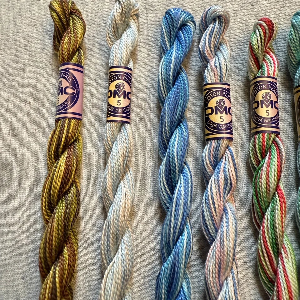 10 DMC Perle Color Variations Size 5 Pearl Cotton Thread No Repeats NOS - Image 2 of 4