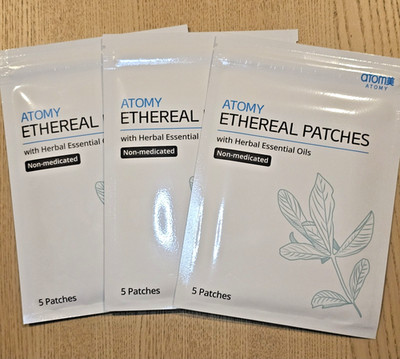 Atomy Ethereal Patches with Herbal Essential Oils 3 Pack( 5pcs/pack) Pain Relief