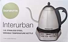 NEW - Bonavita Stainless Steel Temperature 1-L or 33 oz Kettle - We Pay S&H