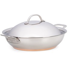 NEW Chasseur Le Cuivre Chefs Pan w/Lid 32cm/5.8L