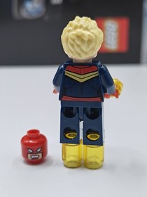 NEW Marvel Captain Marvel - Red Sash Custom Lego Minifigure 76049 Space Mission