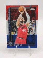 2025-26 Topps Chrome Basketball Ivica Zubac Red White Blue Refractor Clippers 