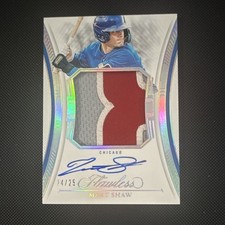 Panini Flawless Matt Shaw Patch Autograph #FSM-MAT 24/25 Chicago Cubs 2025