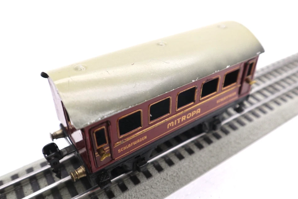 Marklin, O, #17250, Mitropa, "Schlafwagen" Red Coach Wagon Car, C-7 Excellent - Image 3 of 4