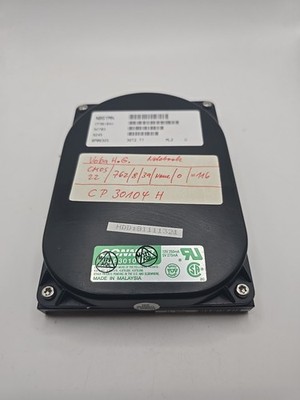 Retro FESTPLATTE CONNER CP30104H 120MB 3400U/min 32KB ATA PATA IDE 3.5'' (B11-6)