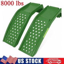 2 Pcs Heavy Duty Steel Car Ramps 9 High Lift Garage Service Ramp Vehicle Repair