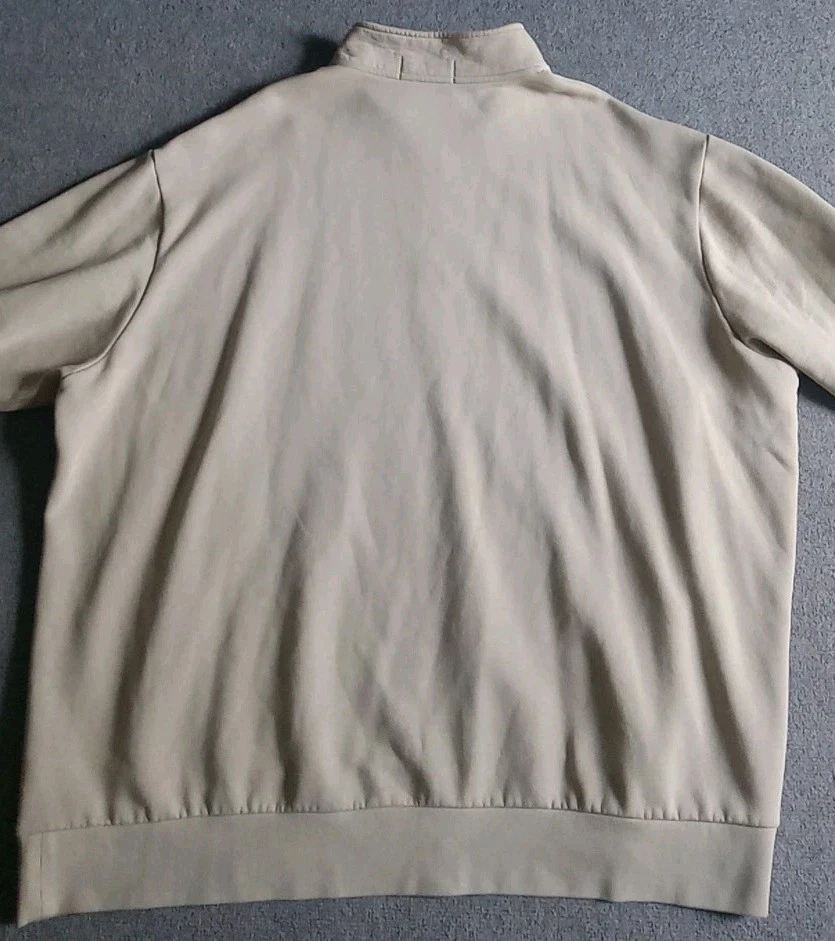 Polo Sport Ralph Lauren Sudadera Para Hombre 3XB Beige Cuarto Cremallera Pullover Usado en Excelente Condición Foto 4 de 4