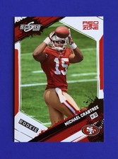 2009 Score Michael Crabtree 49ers Red Zone Parallel Rookie Card #172; #d /30. rookie card picture