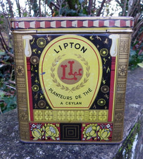 GRANDE BOÎTE ANCIENNE DE THÉ