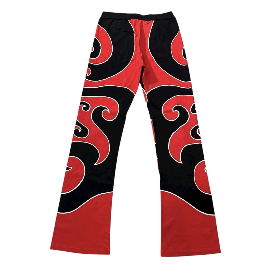 90-е Y2K Fairycore Clubwear гранж расклешенные брюки хлопковая смесь 28-35 дюймов талия - Изображение 3 из 4