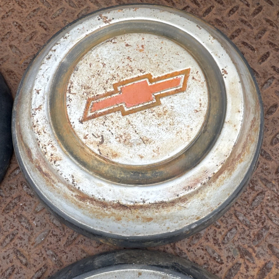 Chevy C-10 1967-1968 Truck 10.5" Dog Dish Bowl Hubcap SET of 4 Caps - Image 4 of 4