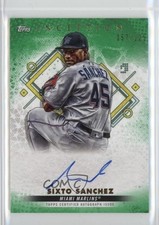 2022 Inception Base Rookie and Emerging Stars Green /125 Sixto Sanchez Auto 6o3
