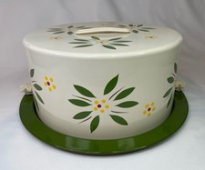 Temp-tations By Tara Metal Cake Carrier & Lid
