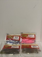 (4) Zoom Swimmin & Super Salt Plus Salty Super Fluke Bubblegum & Assorted Colors