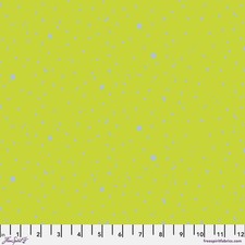 TULA PINK 1 YARD Space Sprinkles Quilting Cotton Fabric Lightning Bug Green