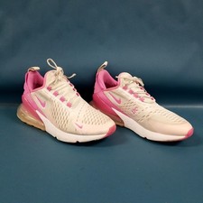 Nike Air Max 270 White/Pink Sneaker Shoes Size 5Y FZ4116-100