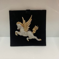 Swarovski - Spilla Vintage Pegaso Cristallo Limited Edition Soci 1998