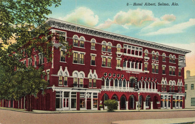Postcard Hotel Albert Selma Alabama AL