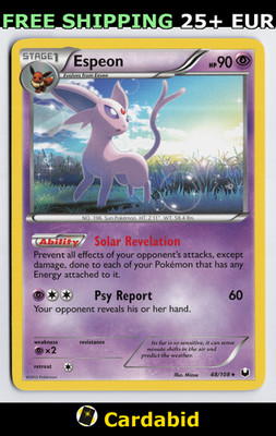 Espeon - DEX #48/108 Dark Explorers Mizue LP