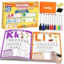 Preschool Learning Activities Educational Workbook, 62 Reusable Pages Pre