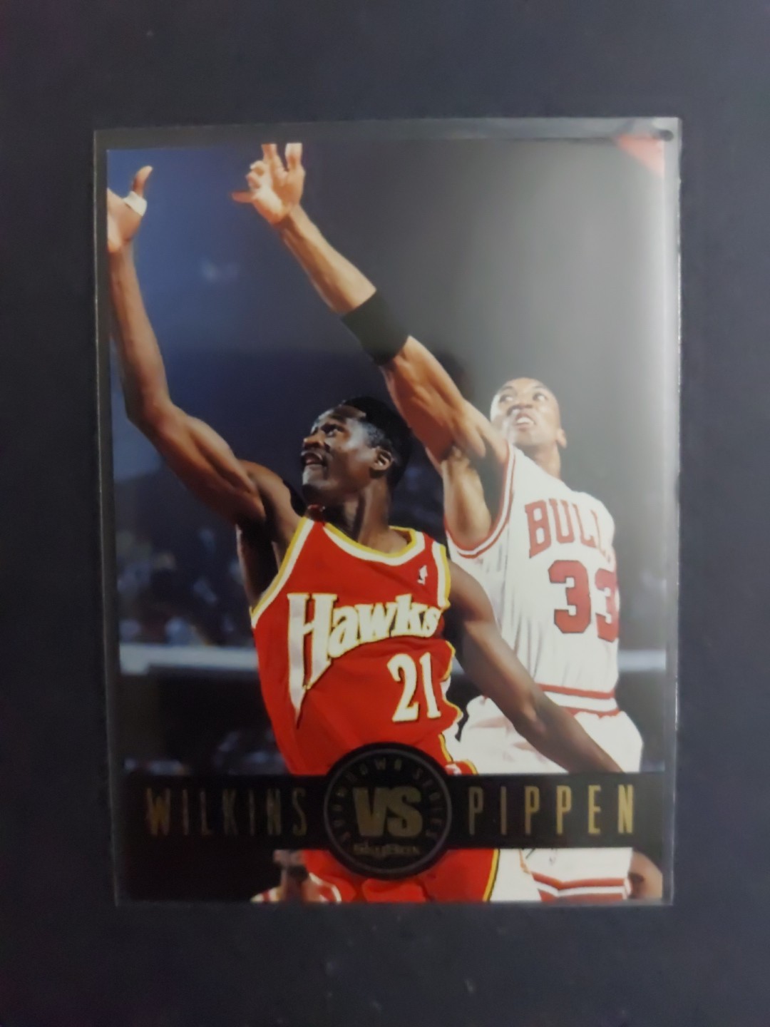 1993-94 Skybox Premium Showdown Series Wilkins VS Pippen #SS9