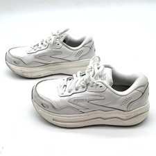Brooks Ghost Max L Women's White Lace Up Walking Shoes Size 6D/Wide