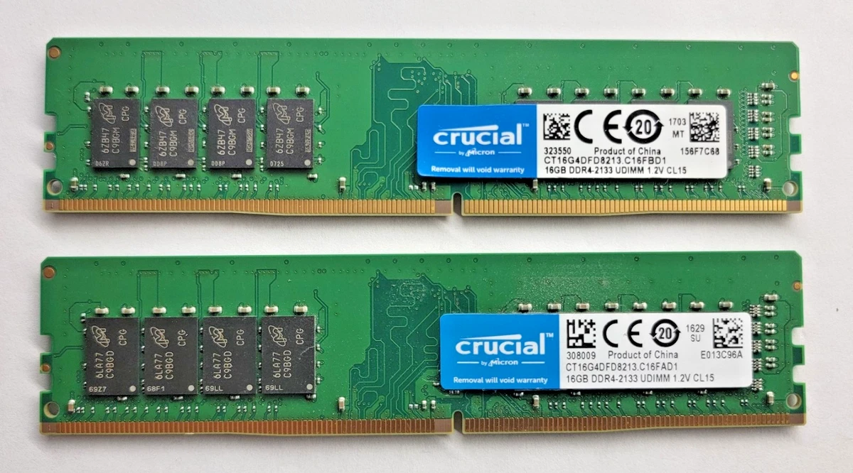 Crucial PC4-17000 (DDR4-2133) Bus Speed Computer RAM 16 GB Total