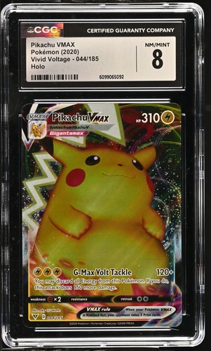 Pikachu VMAX graded CGC 8 for sale on eBay